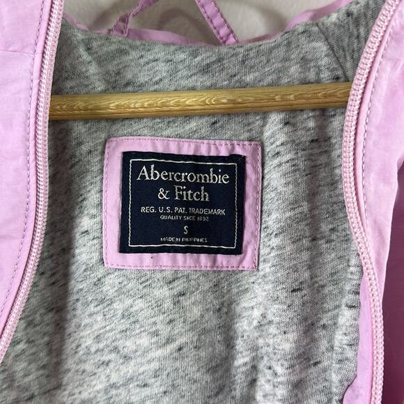 ABERCROMBIE & FITCH Pink Anorak Nylon Hooded Full Zipper Jacket Size Small - Picture 11 of 15